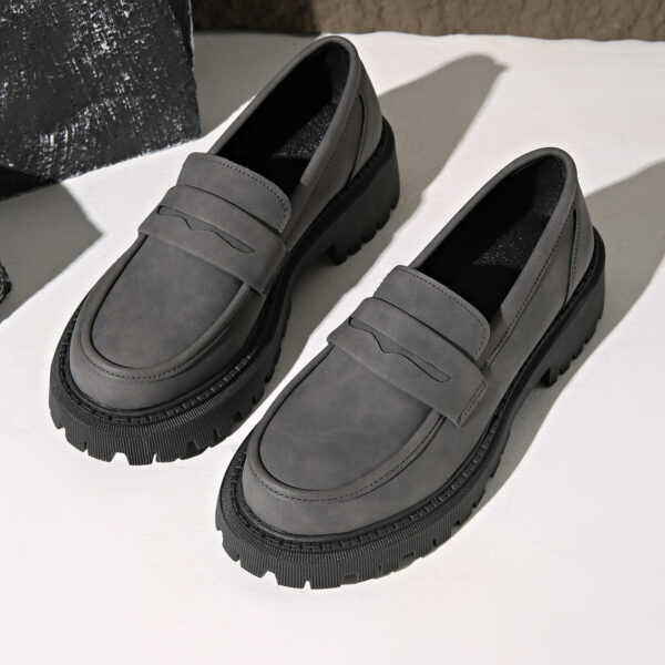 British Style Low Heel Slip-on Low Cut Loafers