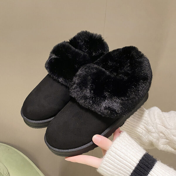 Women's Round Toe Vintage Height Increasing Snow Boots Cotton Shoes