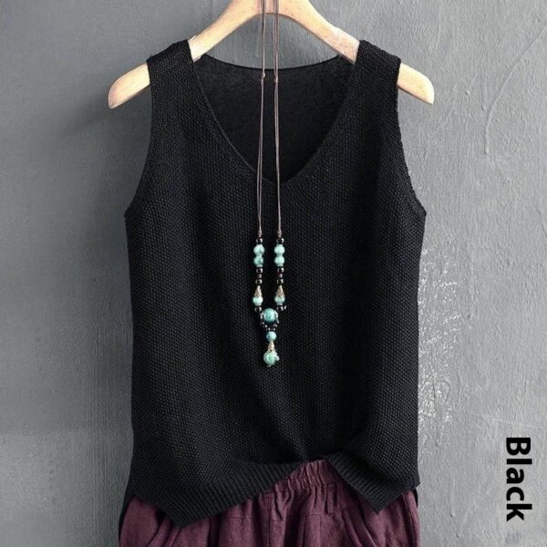 Loose Vest Women's Summer Knitted Bottoming Shirt T-shirt Inner Wear Blouse