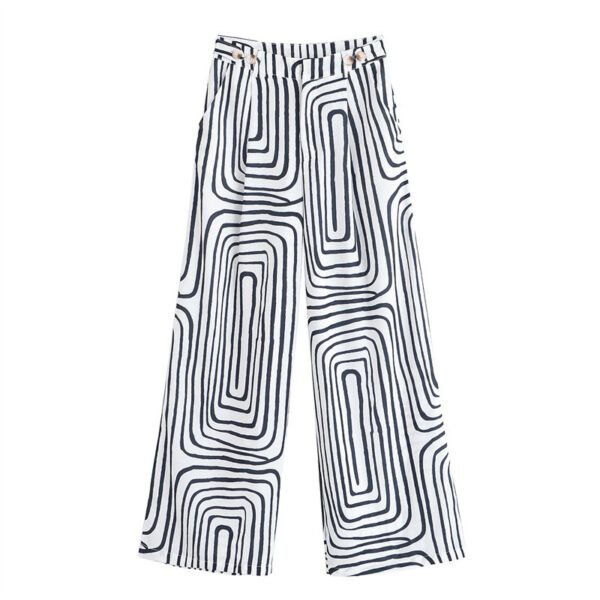 Summer Fashion Printed Geometric Women's Trousers
